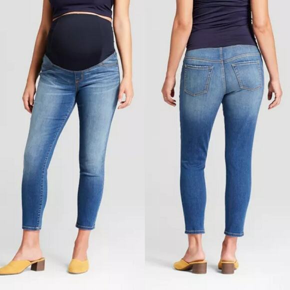 Isabel Maternity by Ingrid & Isabel Maternity Crossover Panel Skinny Size 16 - Picture 2 of 8